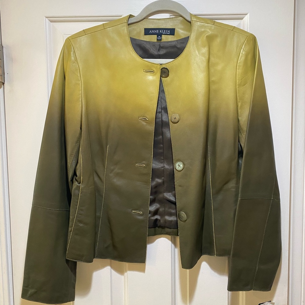 Anne Klein Leather Jacket (w/ tags!)